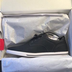 Black Leather Sneaker